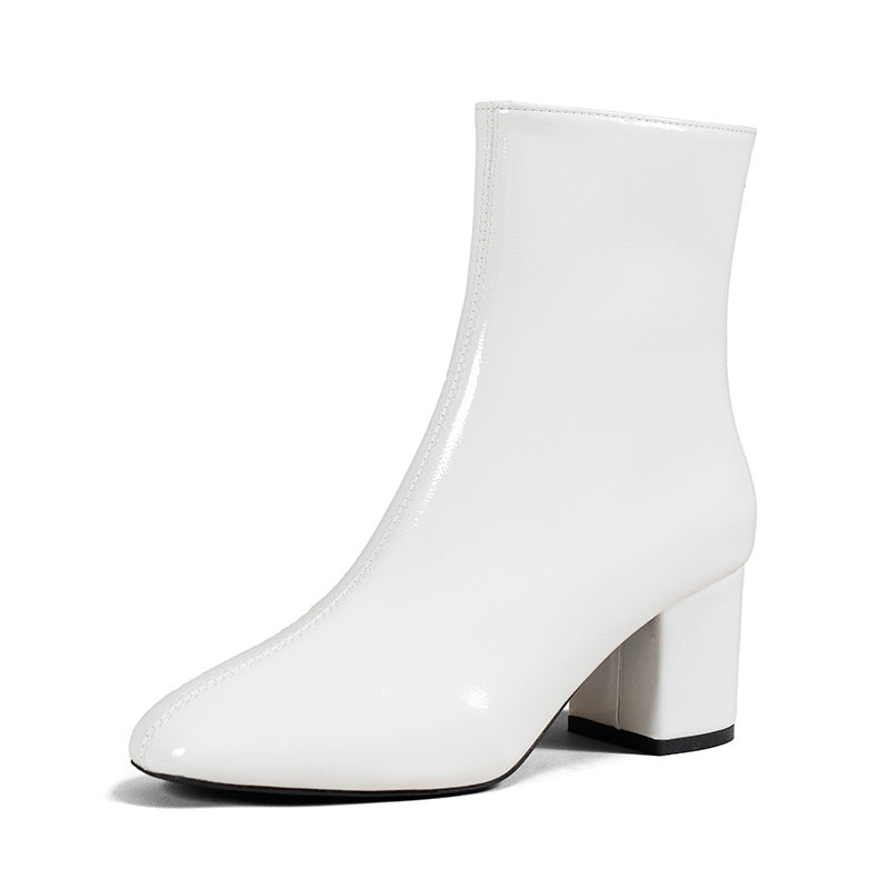 Women's High-Heel Square-Toe Boots