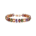 Women's Fashionable Rose Gold Zircon Fresh Simple Rhinestone Brace Bracelet