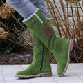 Women's Side Zipper Round-Toe Boots
