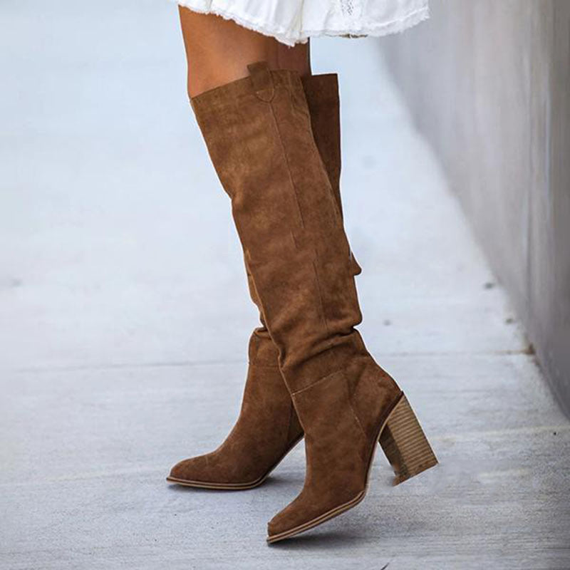 Women's Pointed Suede Boot