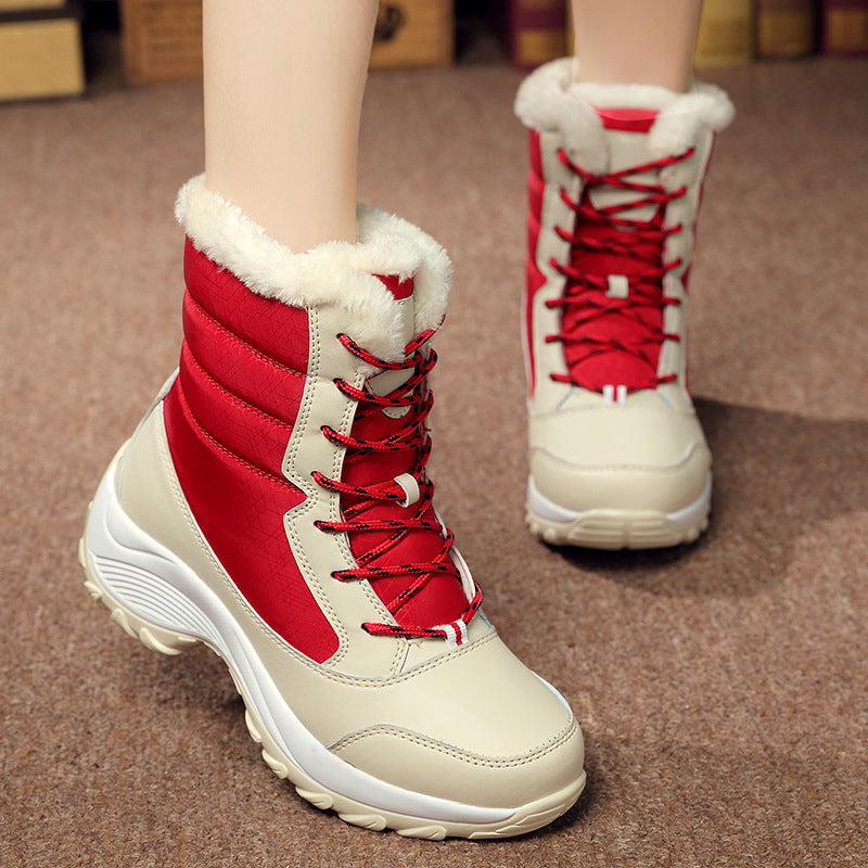 Women's Waterproof Cotton Snow Boots
