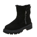 Women's Short Suede Snow Boots