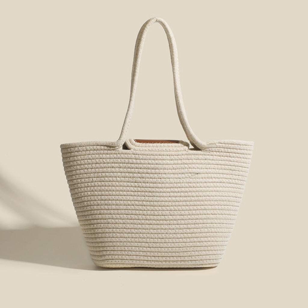 Large capacity hobo tote bag, beach bag weaving, bag women's woven handbag, casual vegetable basket bag shoulder bag