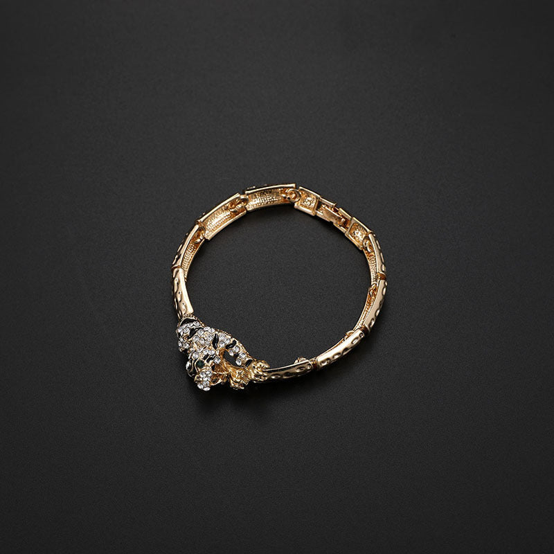 Women's Alloy Tiger Bangle Three-piece Of Does Jewelry Set