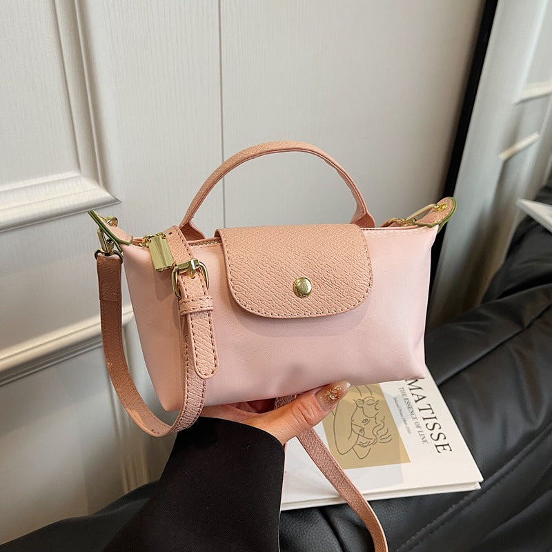 2025 Women's Mini Dumpling Handbag. Made of high - end nylon. Stylish shoulder/crossbody phone bag.