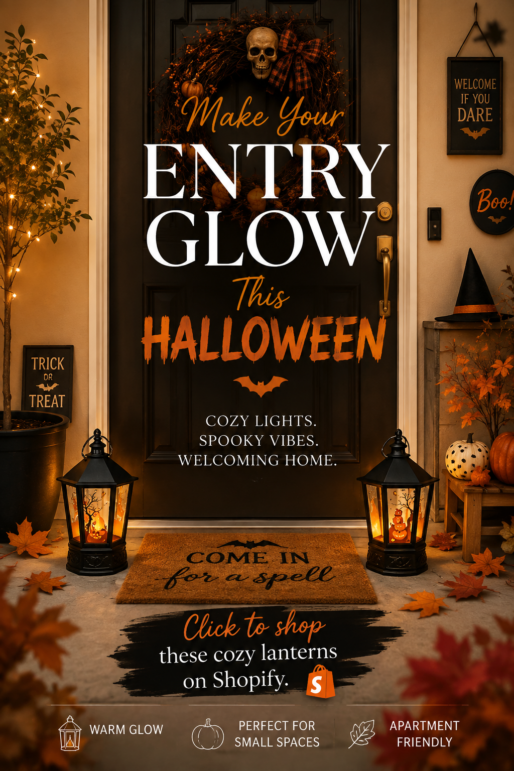Handheld LED Candle Wind Light for Halloween Decorations and Parties