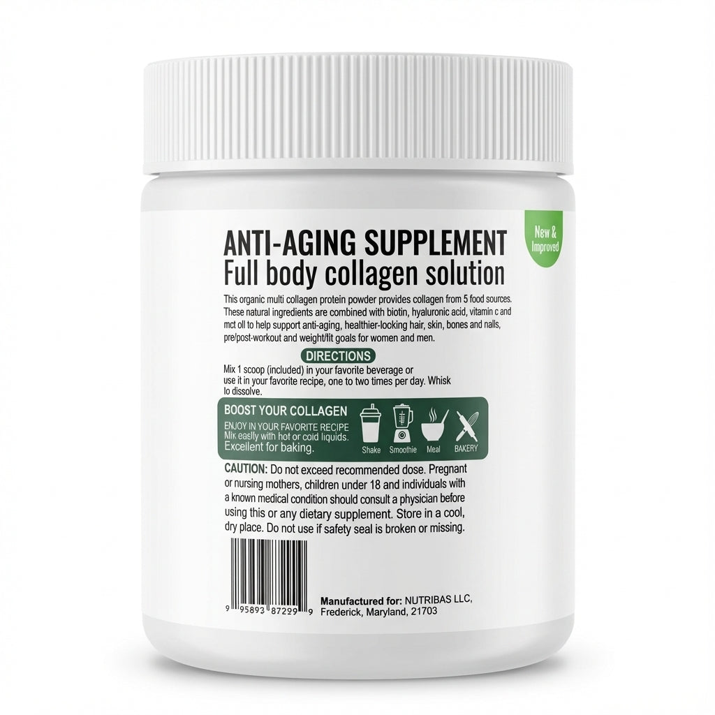 Multi Collagen Protein Powder – Unflavored, 300g