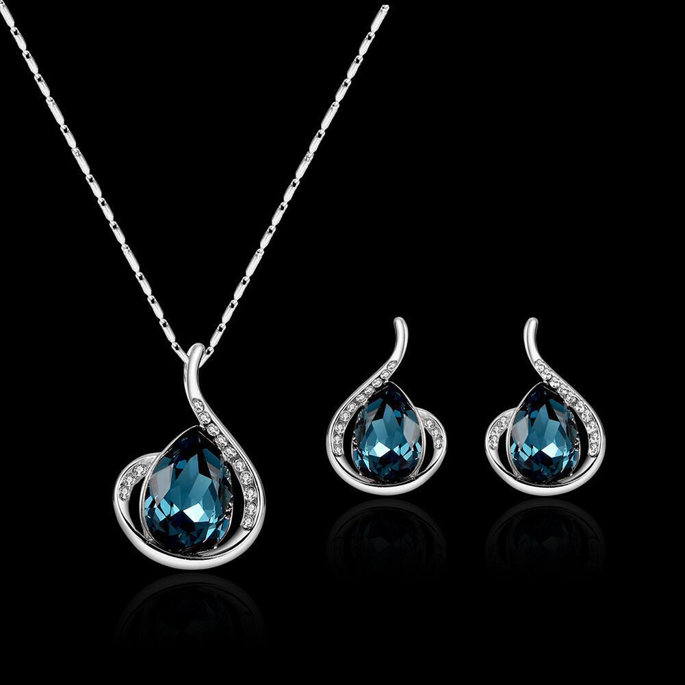 Classic New Classy Gourd Suite Crystal Jewelry Set