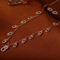 Copper Gold Plated Geometric Pin Ear Jewelry Set