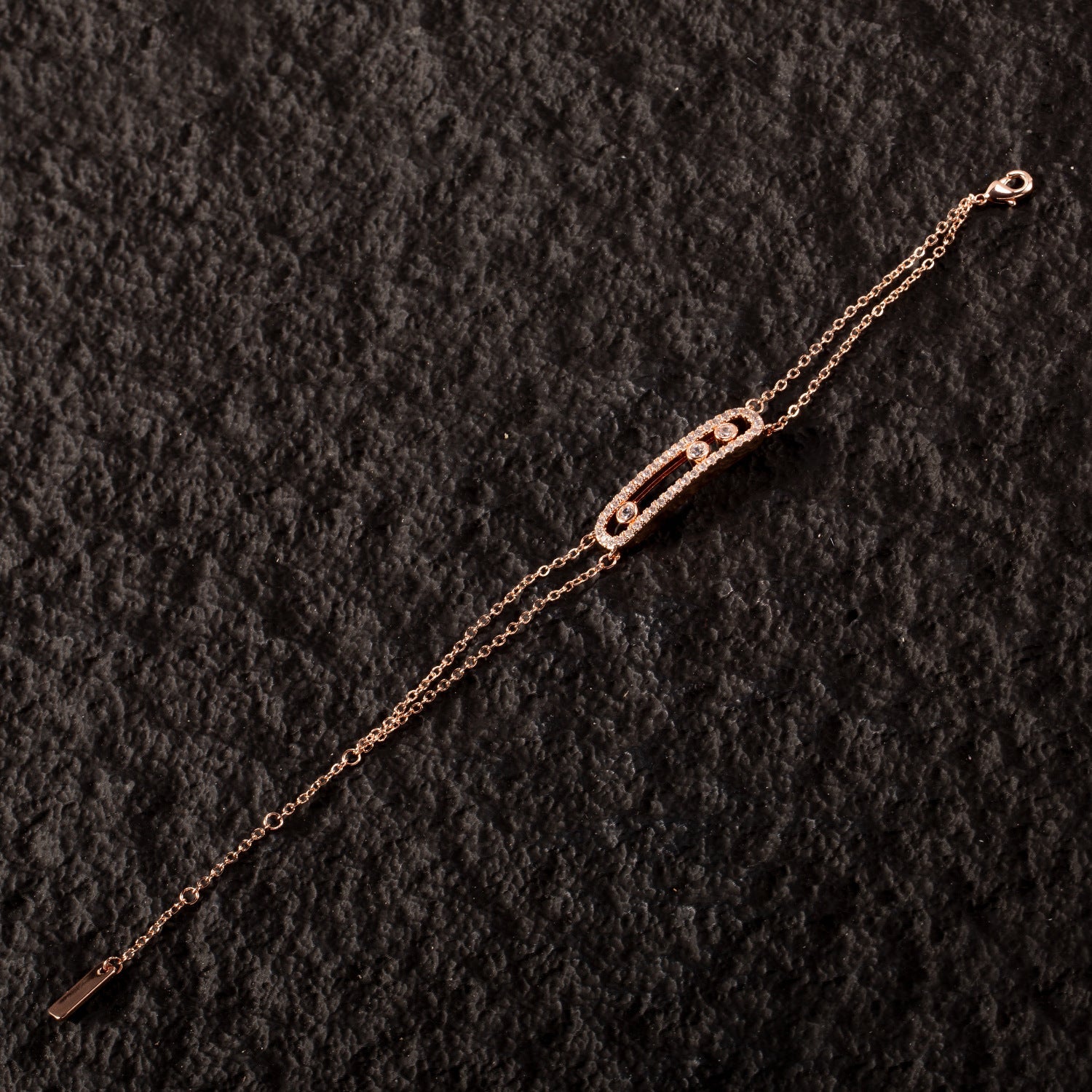 Copper Gold Plated Geometric Pin Ear Jewelry Set