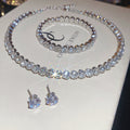 Women's Round Cold Style Light Luxury High-grade Design Sense Jewelry Set