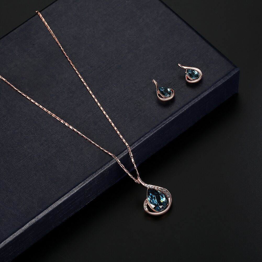Classic New Classy Gourd Suite Crystal Jewelry Set