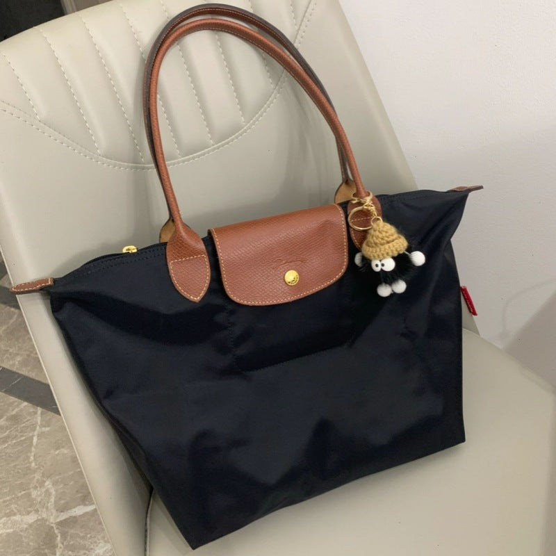 Women's French Embroidery Dumpling Folding Large Capacity Dragon Handbags