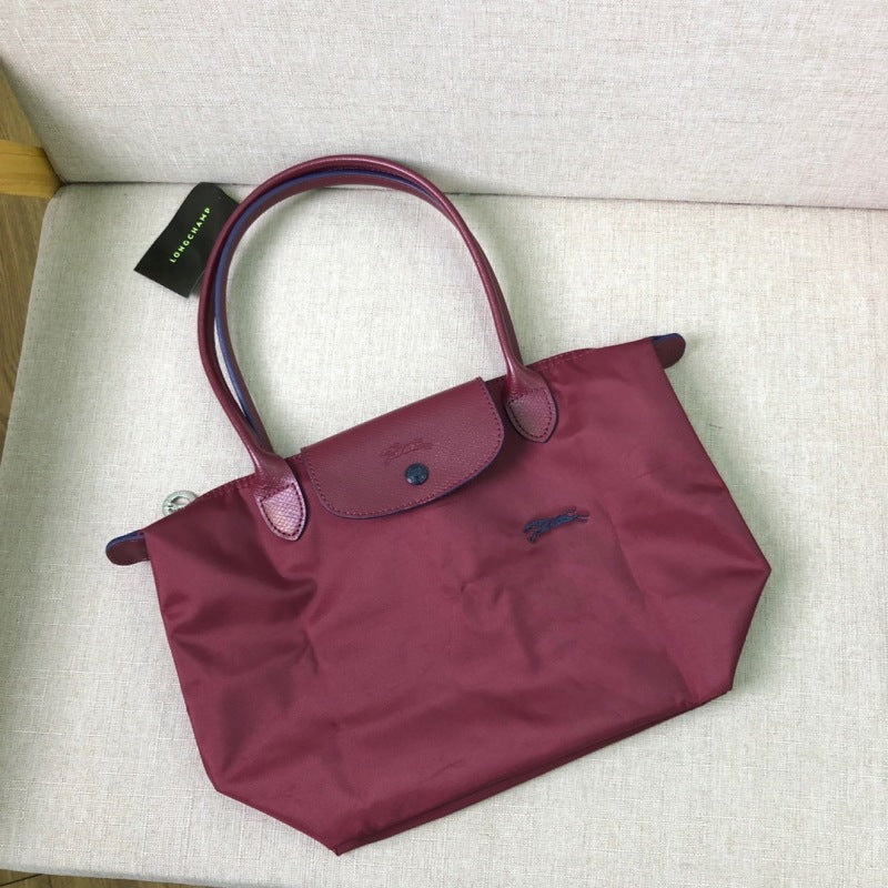 Women's French Embroidery Dumpling Folding Large Capacity Dragon Handbags