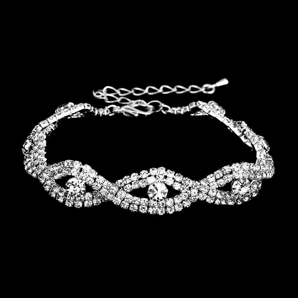 Innovative Women's Bridal Three-piece Dinner Dress Jewelry Set