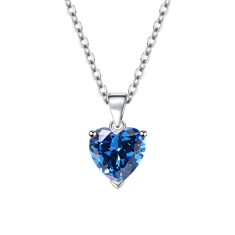 Love Female Personality Creative Open-end Zircon Heart-shaped Jewelry Set