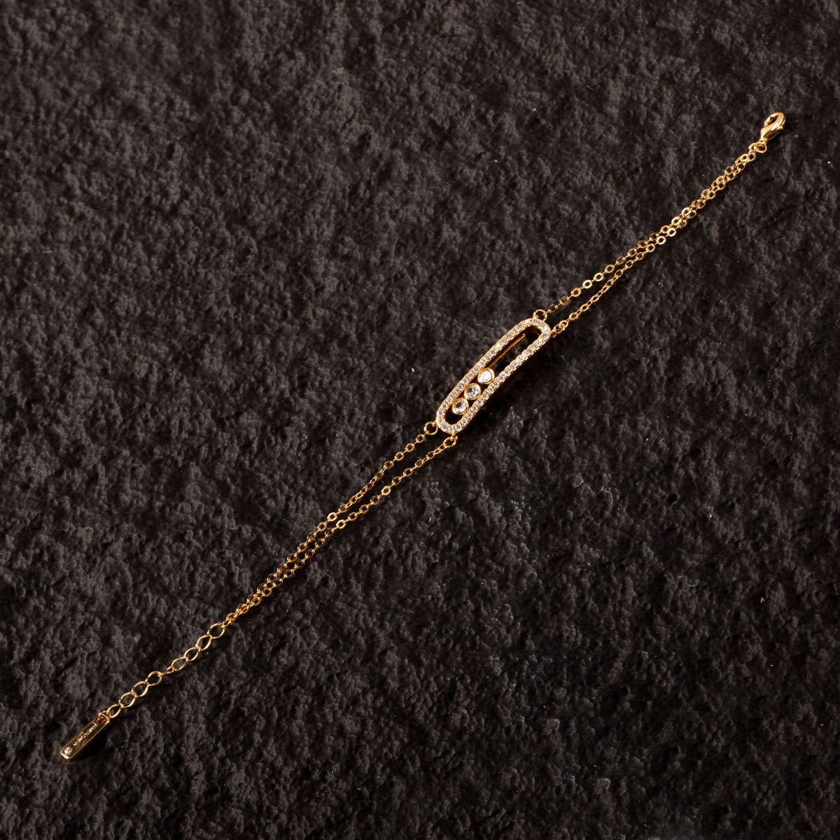Copper Gold Plated Geometric Pin Ear Jewelry Set