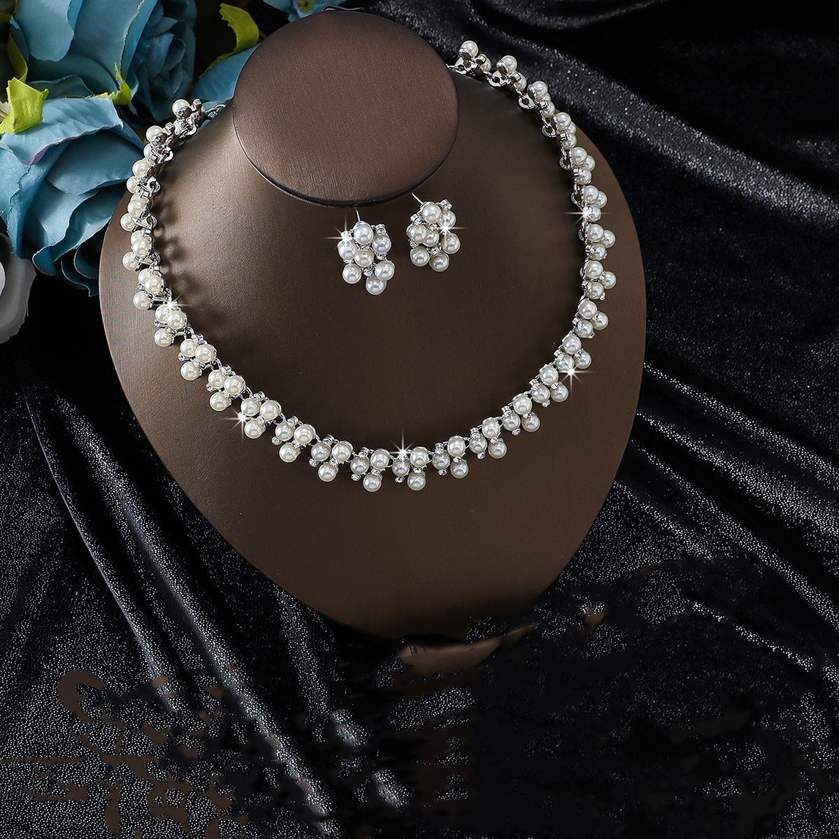 Splendid Diamond Alloy Suit Fashion Delicate Bridal Jewelry Set