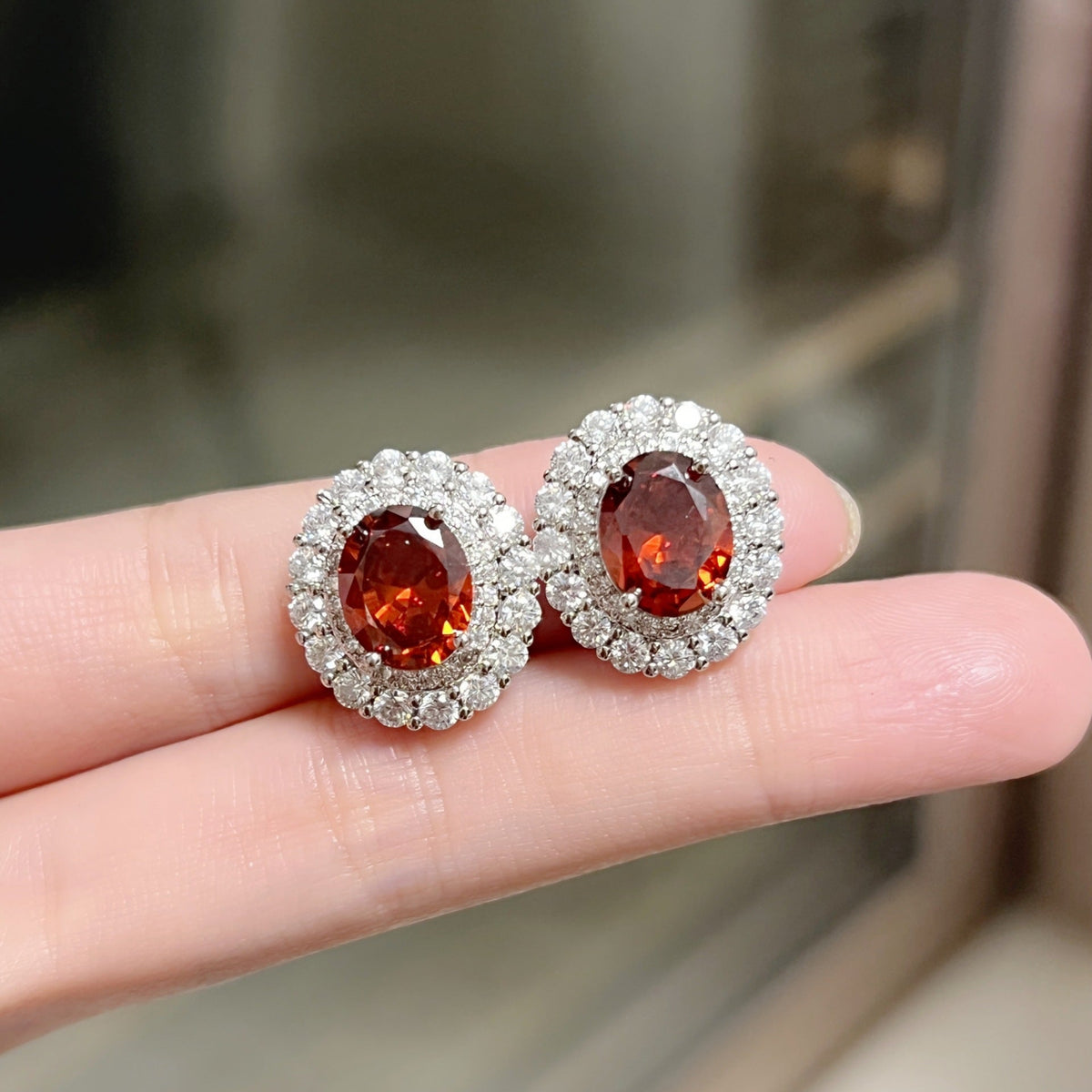 Sunflower Wool Diamond Zircon Red Yellow Purple Pink Champagne Rhinestone Jewelry Set