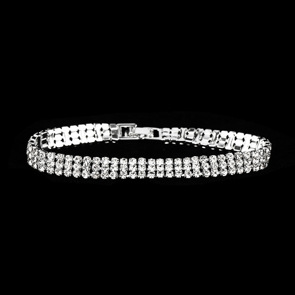 Beautiful Creative Rhinestone Crystal Brace Lace Jewelry Set