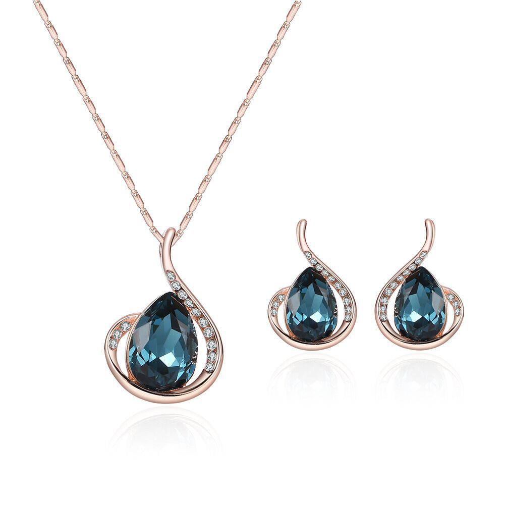 Classic New Classy Gourd Suite Crystal Jewelry Set