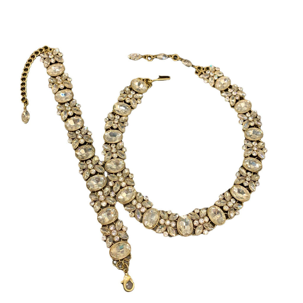Women's French Glaze Three-piece High-grade Design Light Jewelry Set
