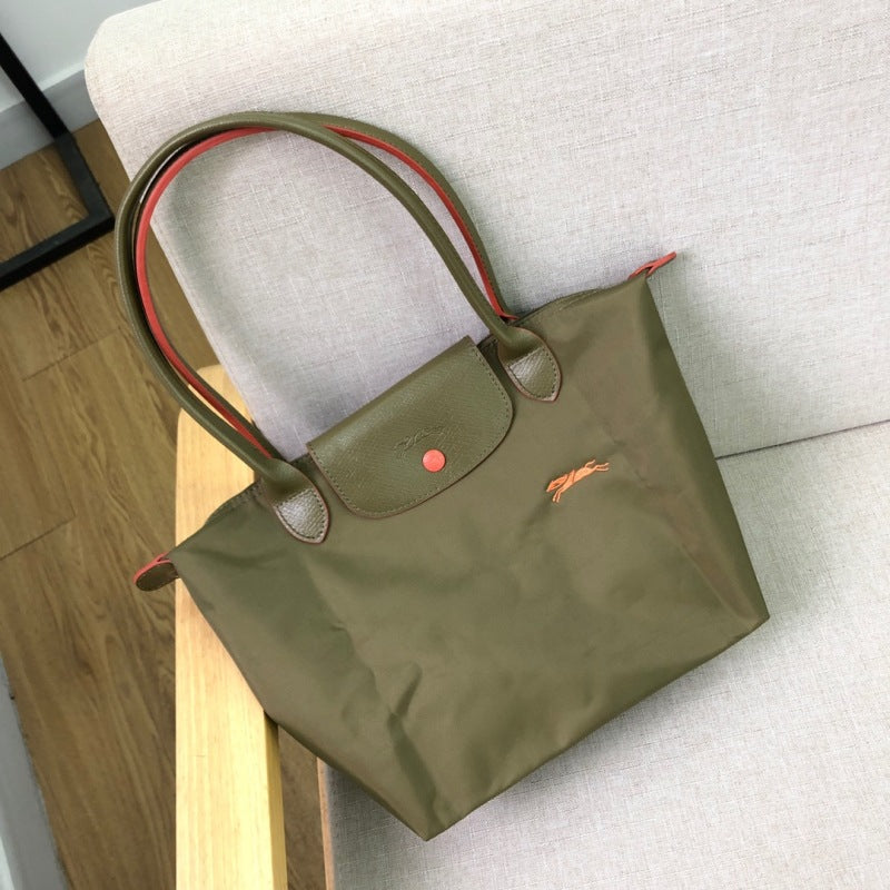Women's French Embroidery Dumpling Folding Large Capacity Dragon Handbags
