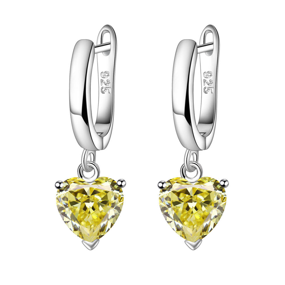 Love Female Personality Creative Open-end Zircon Heart-shaped Jewelry Set