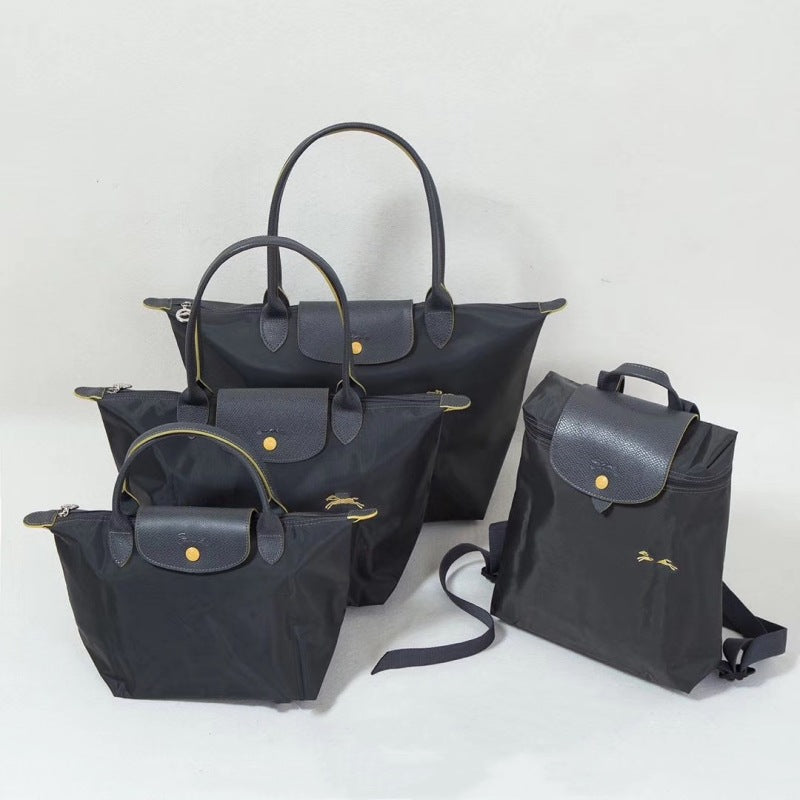 Women's French Embroidery Dumpling Folding Large Capacity Dragon Handbags