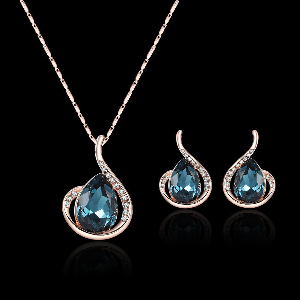 Classic New Classy Gourd Suite Crystal Jewelry Set