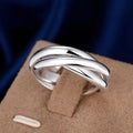 925 Sterling Silver Three Round Engagement Rings For Women Couple Vintage Fine Jewelry Ladies Accessories Gifts Jewellery