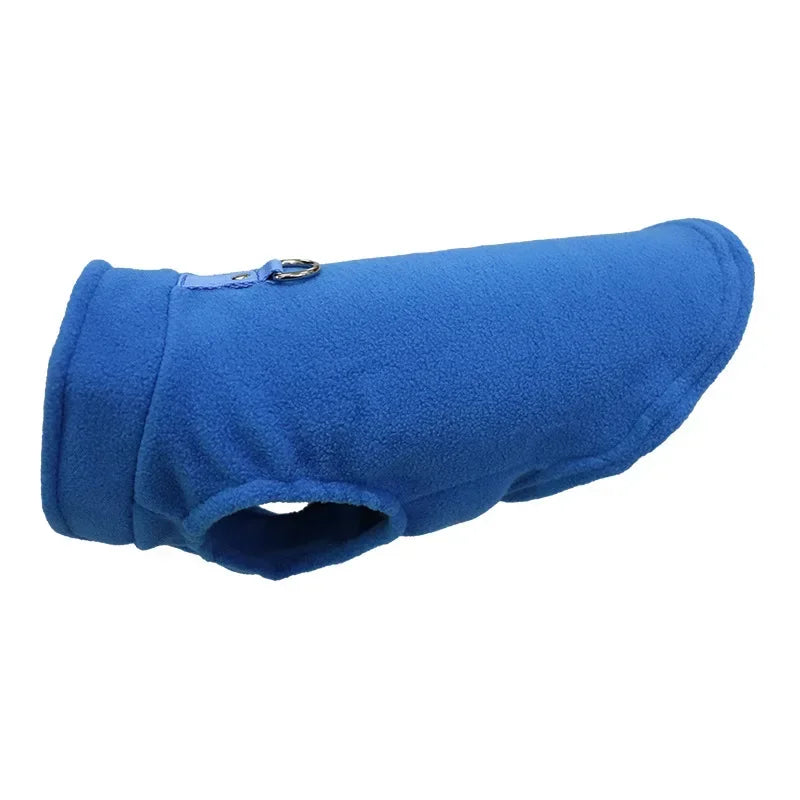 Winter Warm Dog Jacket with D-Ring – Cozy Pet Vest for Small Dogs & Cats