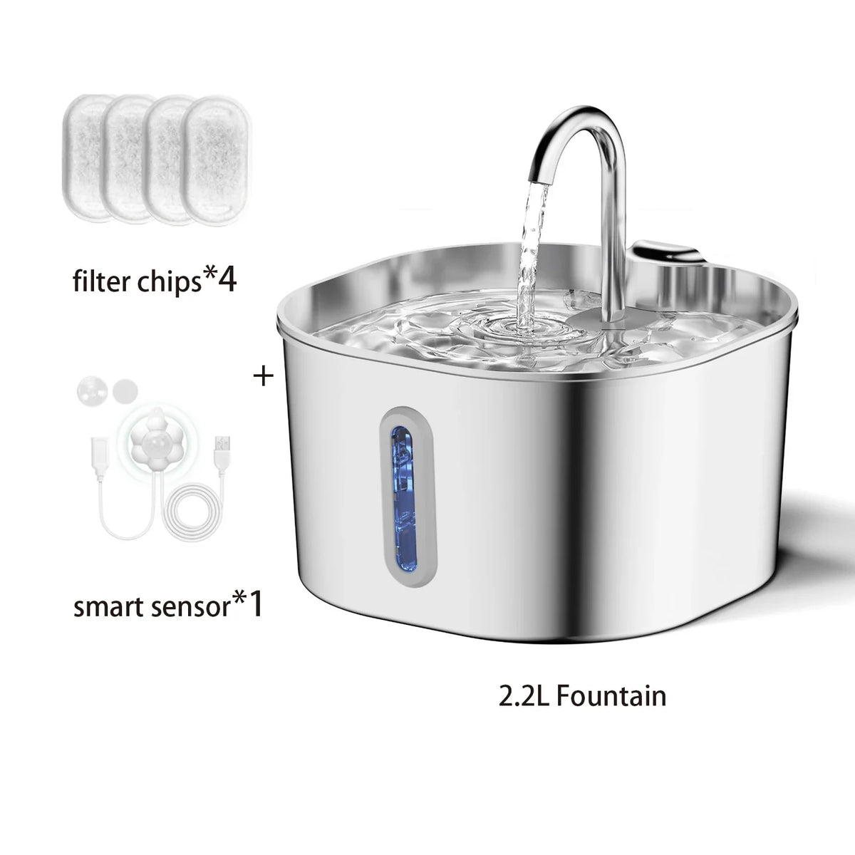 Pet Water Fountain Stainless Steel – Fresh Flow Drinking Station for Dogs & Cats