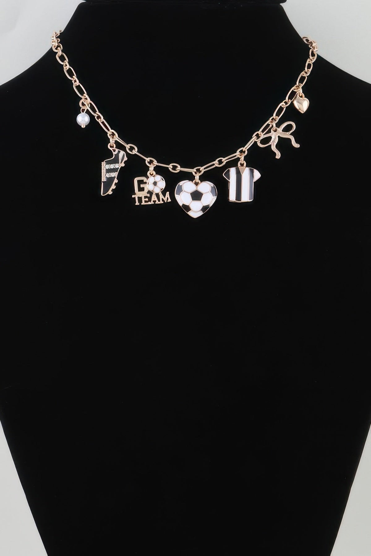 Varsity Vibes Soccer Charm Necklace