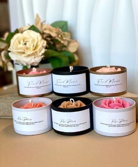 Flower in a Jar Candle | Handcrafted Gift