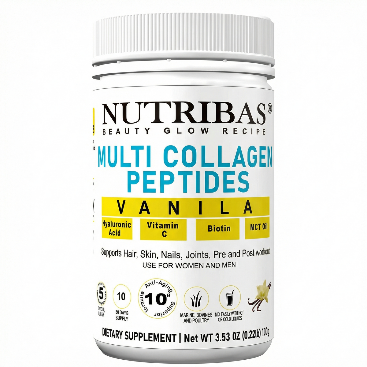Multi Collagen Protein Powder – Unflavored, 300g